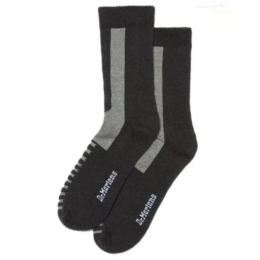 1 Pair of Dr Martens The Double Doc‎ Socks Size M/L Charcoal Cotton Blend